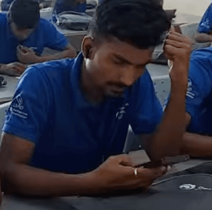 Hubballi students practicing together